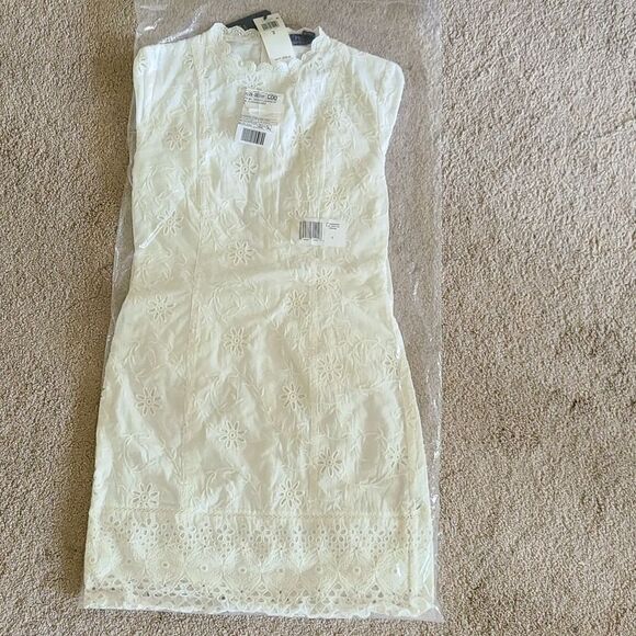 POLO Ralph Lauren cream cutout dress